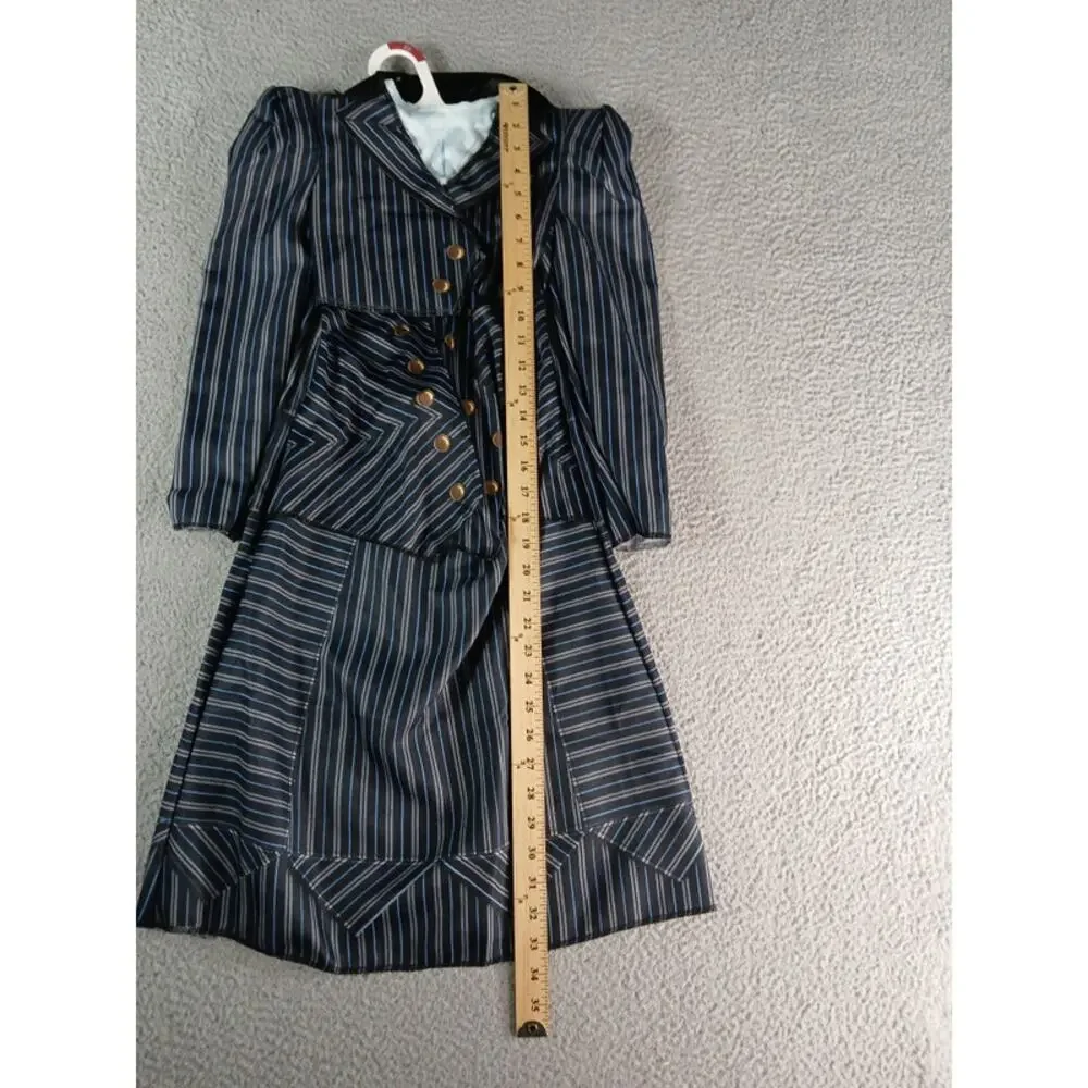 Wicked Elphaba Shiz University Uniform Costume Girls Small (4-6X) Navy NWOT